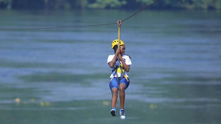 Ziplining on the Nile