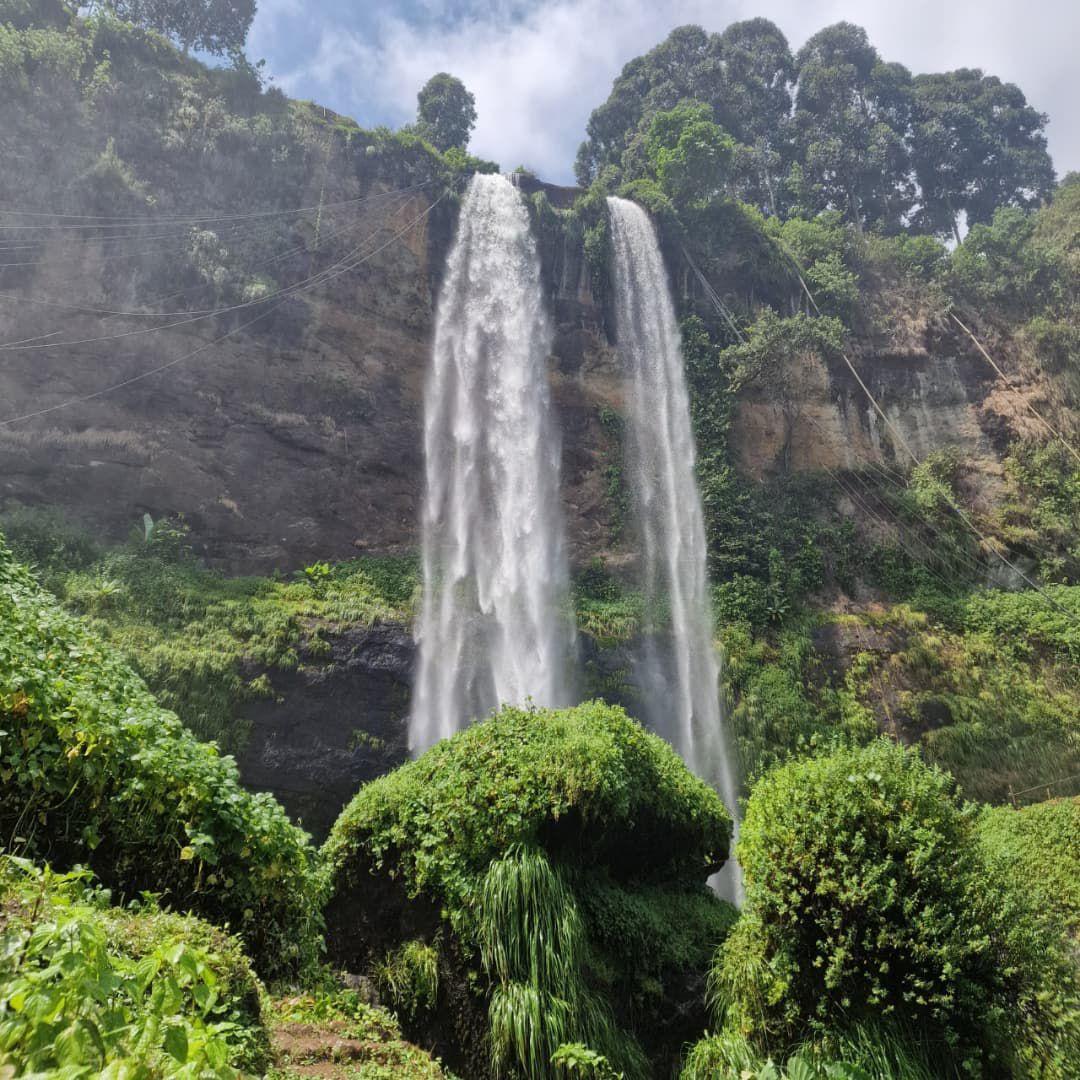 Waterfalls and caves